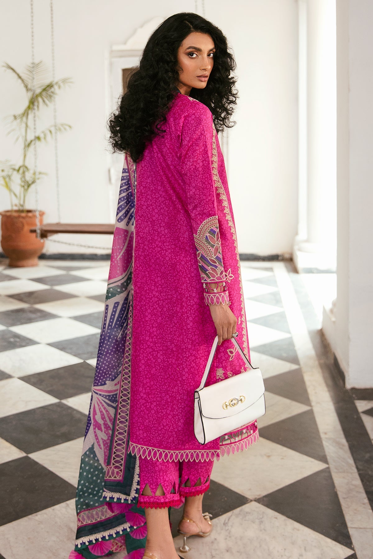 Bright Fuchsia  | Jazmin Iris Eid Lawn SS 2023