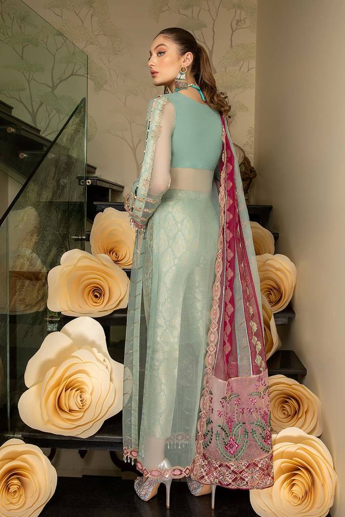 DD-07 | Charizma Diamond Dust Luxury Collection Vol 2 | Unstitched Embroidered Organza Suit