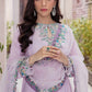 SEA FOG MLE22-02 | Mushq Eid Pret Drop 2 | 3Pc Cotton Net Suit