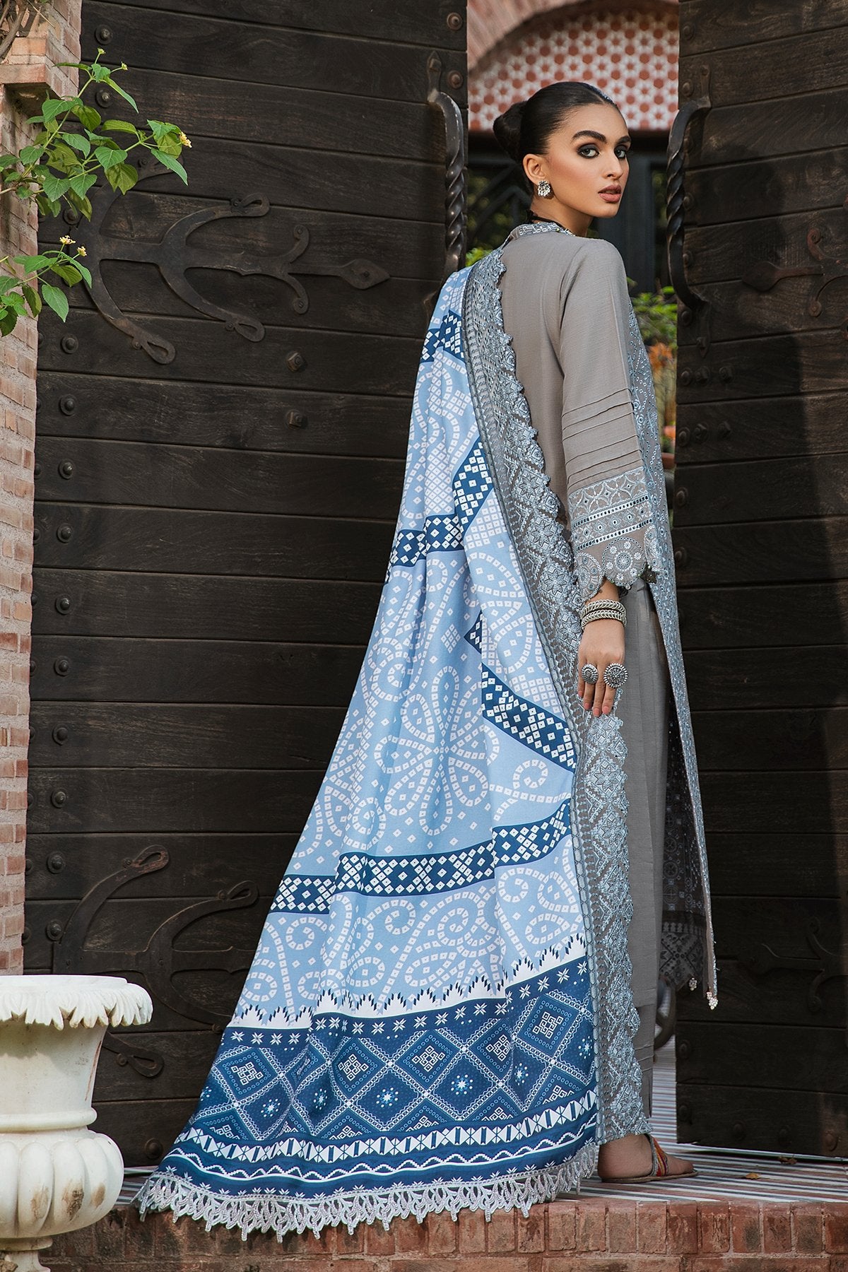 AFROZ NW-36 |  Nureh Maya Khaddar Fall / Winter Collection 2021 | Unstitched Embroidered Slub Khaddar Suits