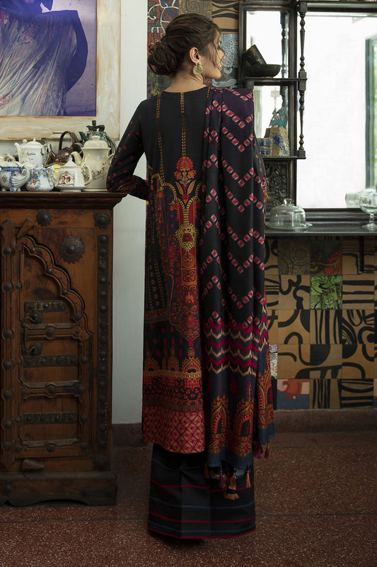 FELURI | Jazmin Iris Winter Collection 2021 | Unstitched Embroidered Viscose Slub Khaddar Suit