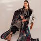 Black Floret | Farasha Mehak Festive Lawn SS 23 | Unstitched Embroidered Collection