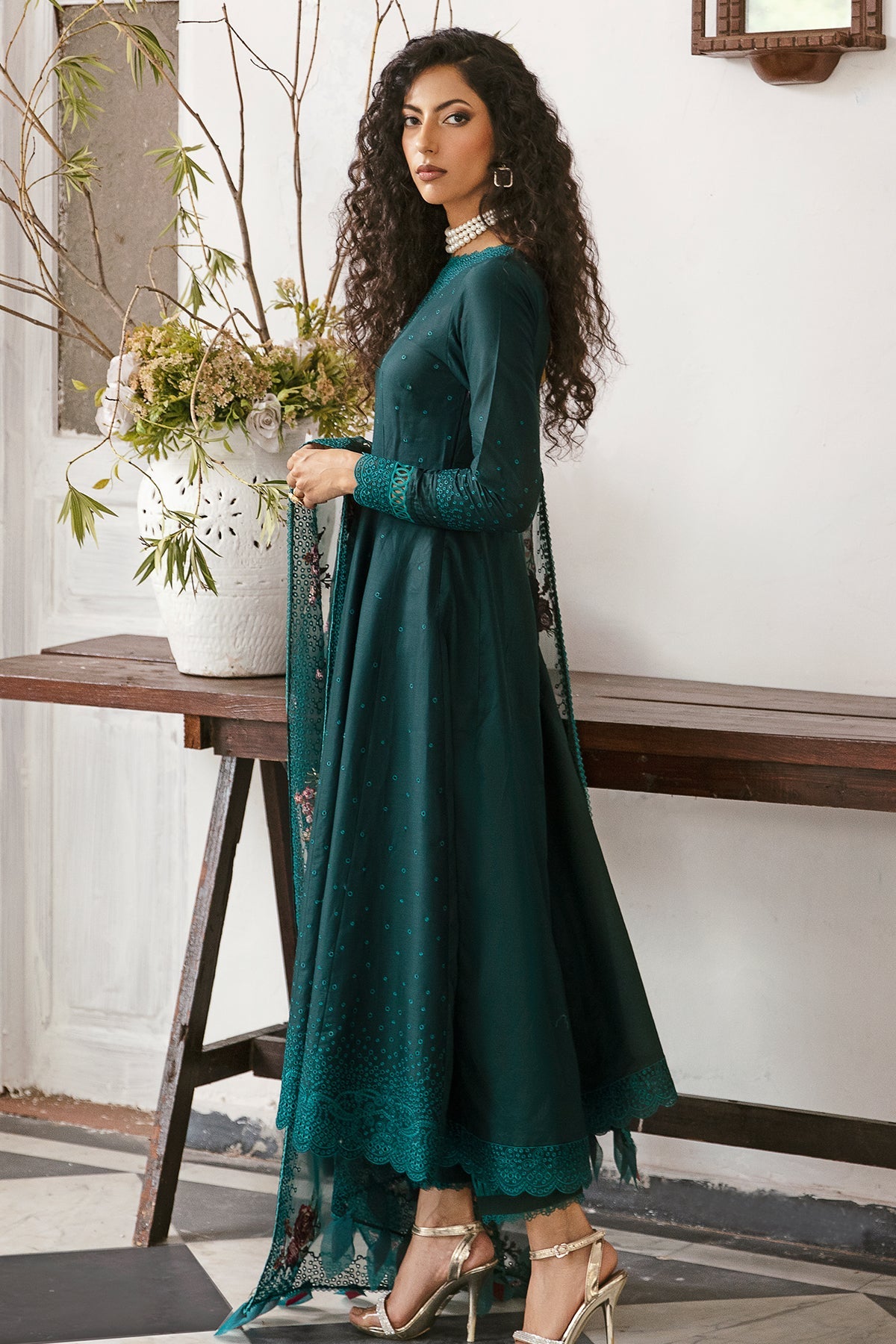 Green Gemstone  |  Jazmin Iris Eid Lawn SS 2023