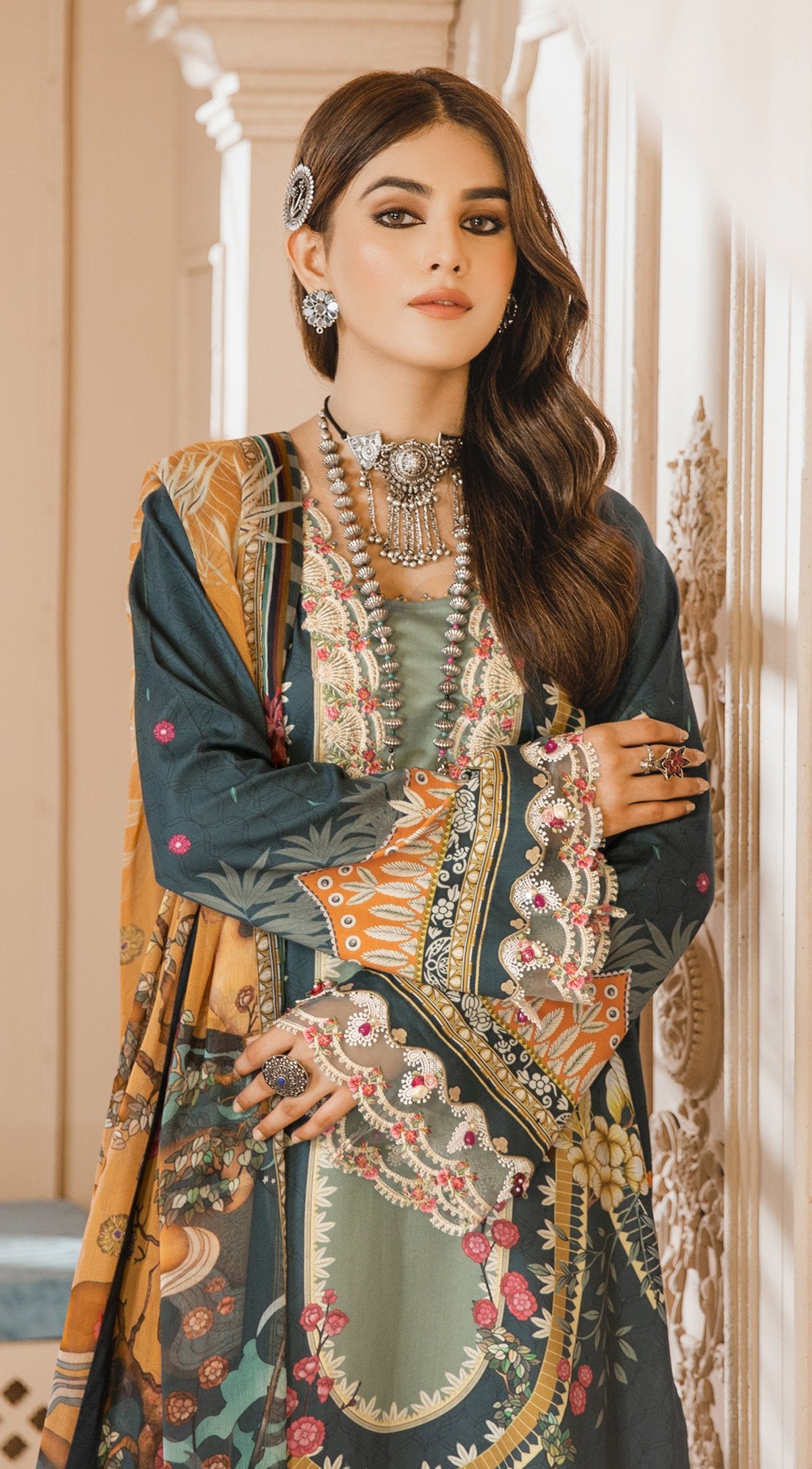 SHAHZEEN | Anaya Noor Bano Cambric Collection '21 | Unstitched Embroidered Cambric Suits