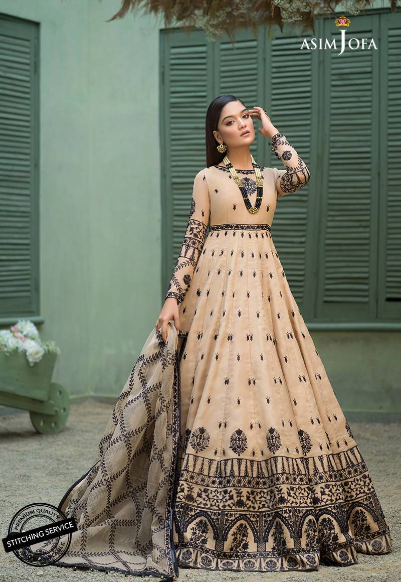 AJFC-52 | Asim Jofa Jashn Collection 2021 | Unstitched Organza Suit