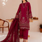 Maroon Glare| Farasha Mehak Festive Lawn SS 23 | Unstitched Embroidered Collection