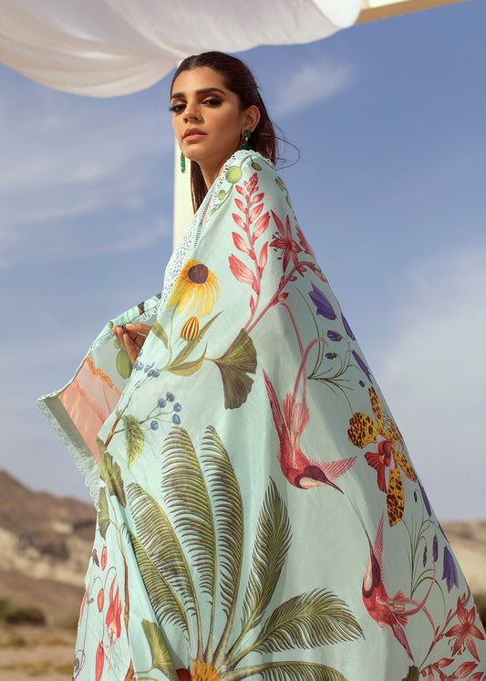 Cross Stitch Nostalgia - 8B - Maya | Crimson Serendipity Luxury Lawn Collection 2022