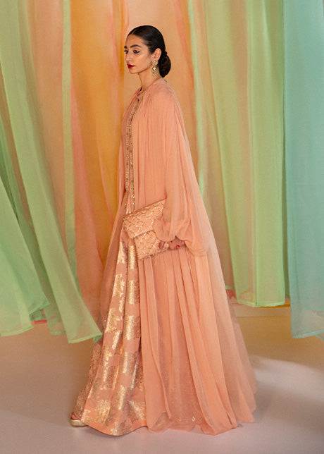 Rabt  | Hussain Rehar Khawab Ghar Eid Luxury Pret RTW Collection 2022 | Stitched Organza Silk Suit
