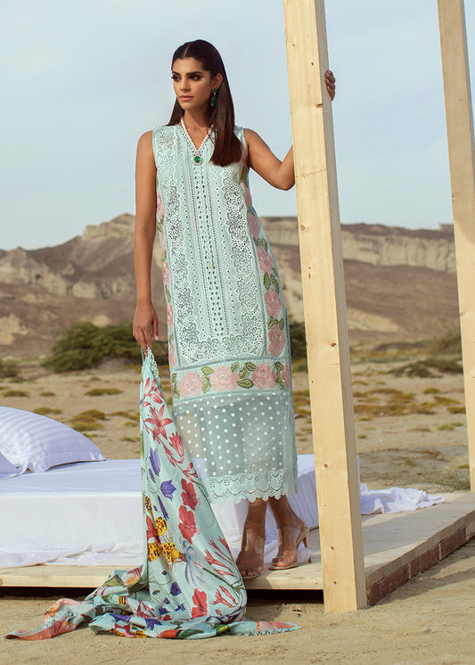Cross Stitch Nostalgia - 8B - Maya | Crimson Serendipity Luxury Lawn Collection 2022