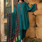 MPT 1201 A | Maria B MPrints Winter Collection 2021 | Unstitched Embroidered Khaddar Suits