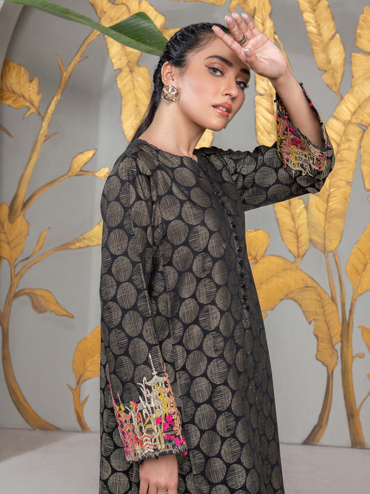 Jacquard Shirt-Embroidered (Unstitched) | Lime Light Women Eid Collection 2023