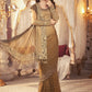 BD-2306 Chocolate Cappuccino | Maria B Mbroidered Winter Wedding Collection 2021 | Unstitched Embroidered Suits