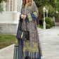DL-910-Dull Blue | Maria B Winter Linen Unstitched Collection 2021 | Unstitched Embroidered Linen Suits