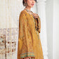 EL-22-09-Mustard | Maria.B. Lawn Eid Collection 2022 | Unstitched Embroidered Lawn Suit