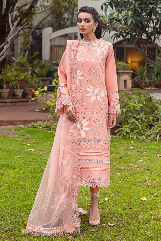 ORCHID MCP-11 | Mushq Summer Bloom Casual Pret ‘22 | Unstitched Embroidered Cotton Net Suits