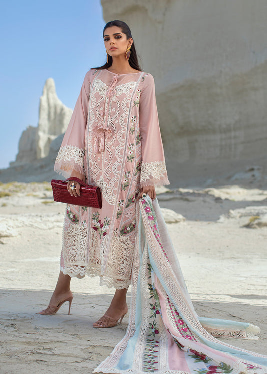 Sicilian Summer - 2B - Rose | Crimson Serendipity Luxury Lawn Collection 2022