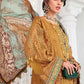 EL-22-09-Mustard | Maria.B. Lawn Eid Collection 2022 | Unstitched Embroidered Lawn Suit