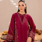 Maroon Glare| Farasha Mehak Festive Lawn SS 23 | Unstitched Embroidered Collection