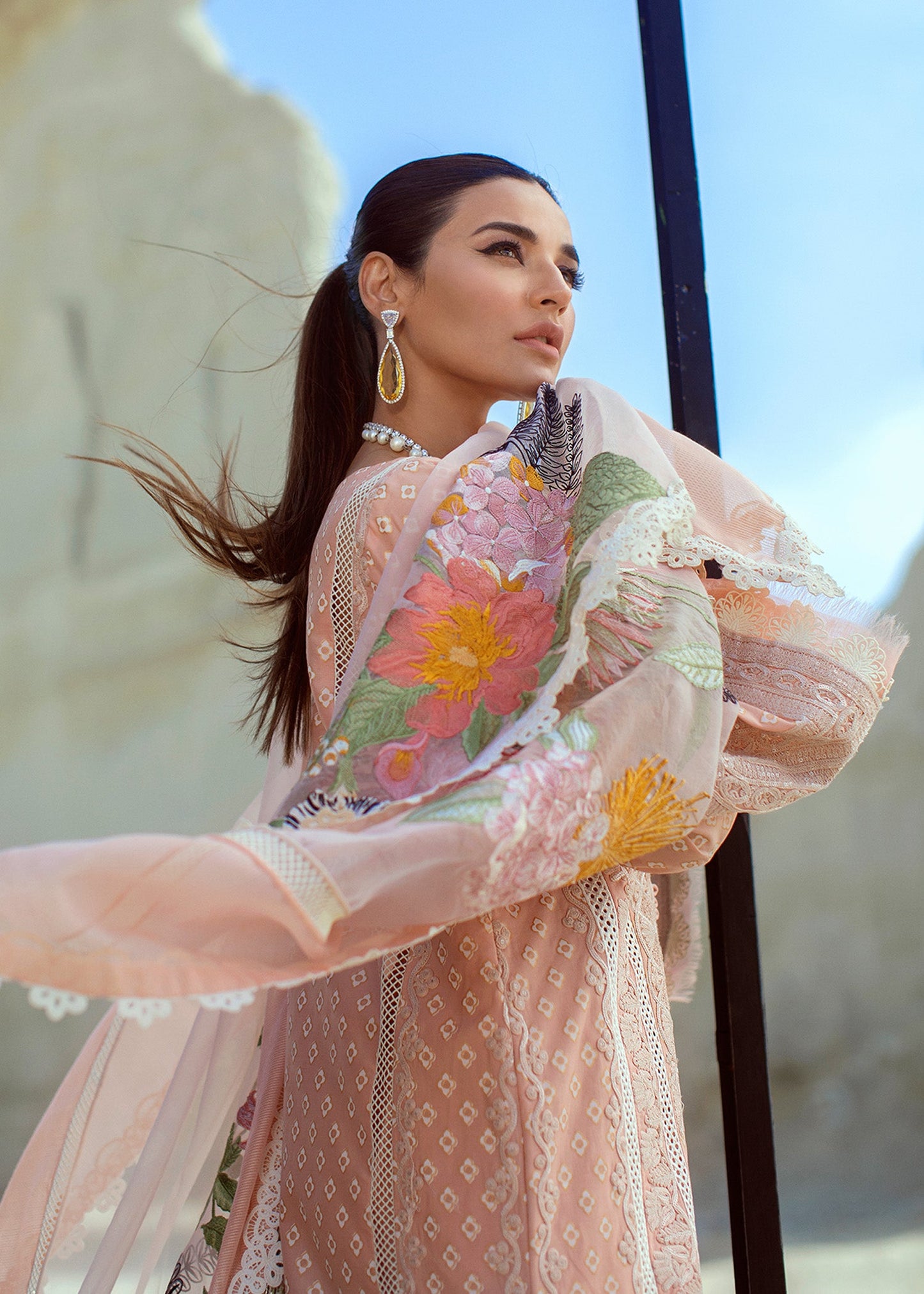 Summer Blooms - 6B - Blush | Crimson Serendipity Luxury Lawn Collection 2022