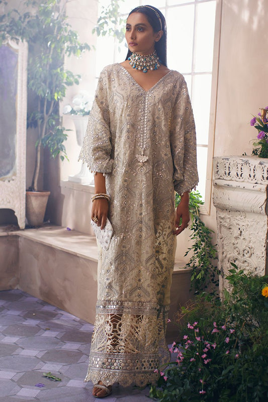 IVORY EMPRESS | Mahgul The Empress's Dream Wedding Collection 2021 | Unstitched Embroidered Net Suits
