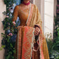 Tangerine Garnet | Mahgul The Empress's Dream Wedding Collection 2021 | Unstitched Embroidered Net Suits