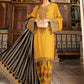 DL-909-Mustard | Maria B Winter Linen Unstitched Collection 2021 | Unstitched Embroidered Linen Suits
