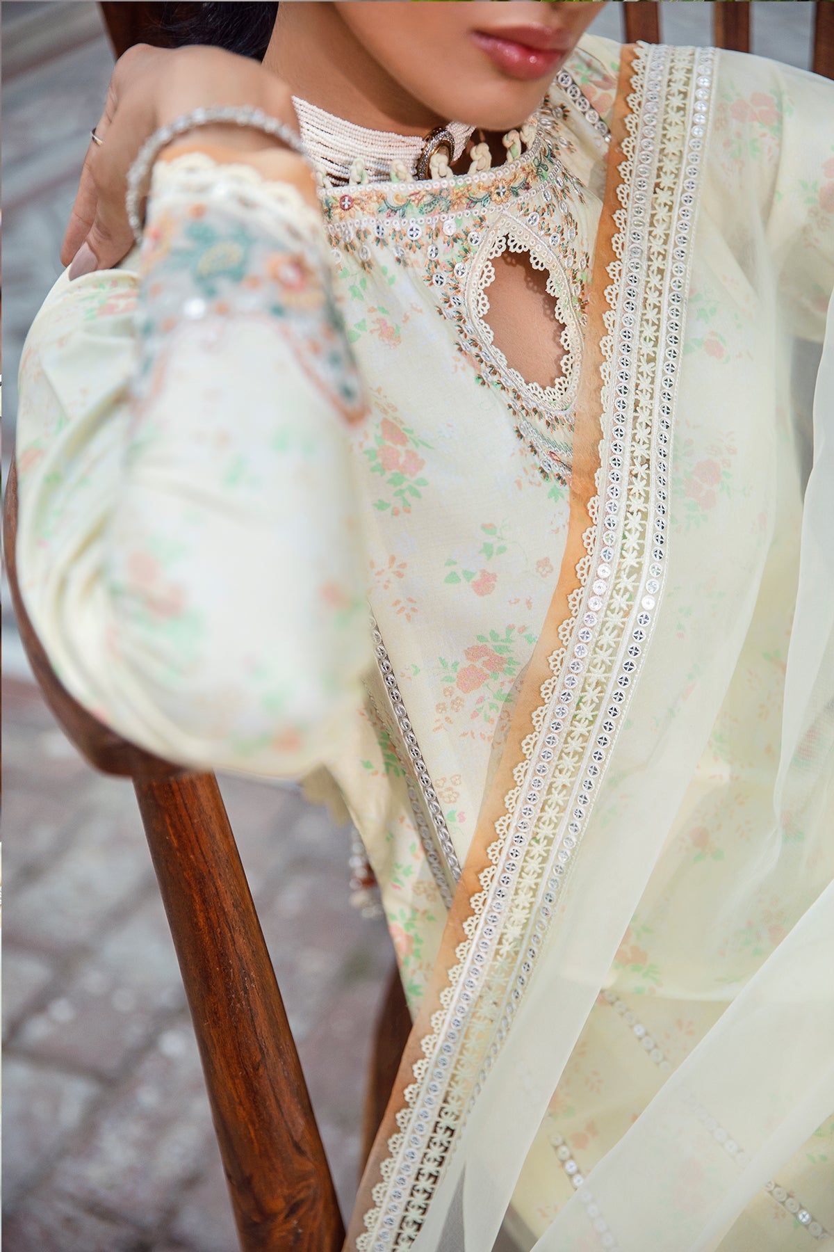 Lime Primerose  |  Jazmin Iris Eid Lawn SS 2023