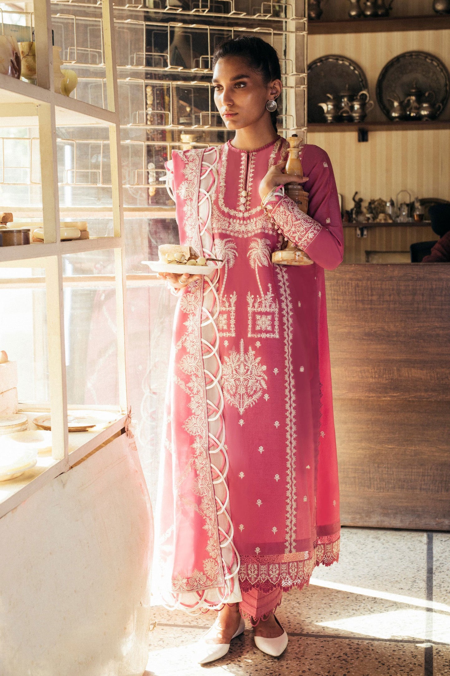 MANIJEH (ZW21-02) |  Zaha Hamrahi Winter Collection 2021 | Unstitched Embroidered Khaddar Suits