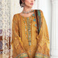 EL-22-09-Mustard | Maria.B. Lawn Eid Collection 2022 | Unstitched Embroidered Lawn Suit