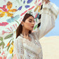 Cross Stitch Nostalgia - 8A - Snow | Crimson Serendipity Luxury Lawn Collection 2022