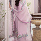 SEA FOG MLE22-02 | Mushq Eid Pret Drop 2 | 3Pc Cotton Net Suit