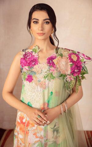 CASSIA CB-2A | Bella Fusion Mix Cambric Collection SS'21 | Unstitched Cambric Suits