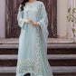 AQUATIC MLE22-03 | Mushq Eid Pret Drop 2 | 3Pc Cotton Net Suit