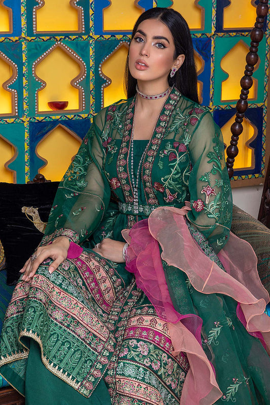 CHM-01 | Charizma Chimmer Chiffon Collection 2022 Vol 1 | Unstitched Embroidered Chiffon Suits