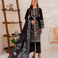Black Floret | Farasha Mehak Festive Lawn SS 23 | Unstitched Embroidered Collection