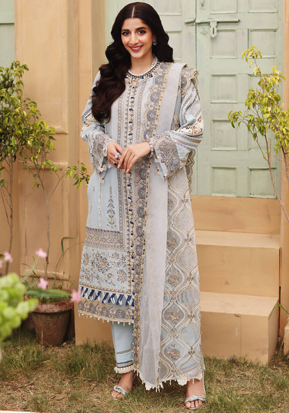 ELF-7 Tiara | Elaf Luxury Festive Lawn Collection 2022 | Unstitched Embroidered Lawn Suits