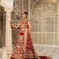 2A STORIES OF NAQSHI - SCARLET | Crimson X Saira Shakira Wedding Collection '22 | Unstitched Embroidered Velvet Suits
