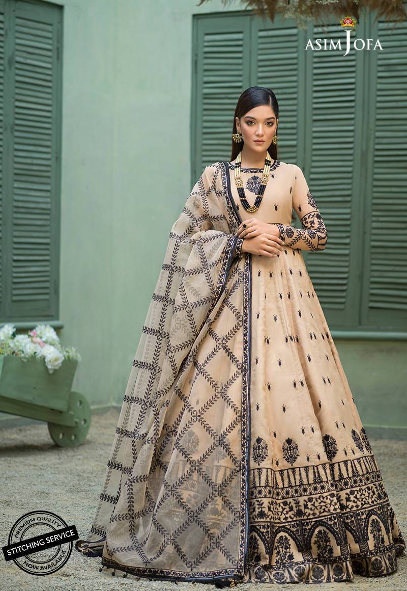 AJFC-52 | Asim Jofa Jashn Collection 2021 | Unstitched Organza Suit