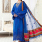 EL-22-08-Cobalt Blue | Maria.B. Lawn Eid Collection 2022 | Unstitched Embroidered Lawn Suit