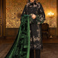 DL-907-Black and Emerald Green | Maria B Winter Linen Unstitched Collection 2021 | Unstitched Embroidered Linen Suits