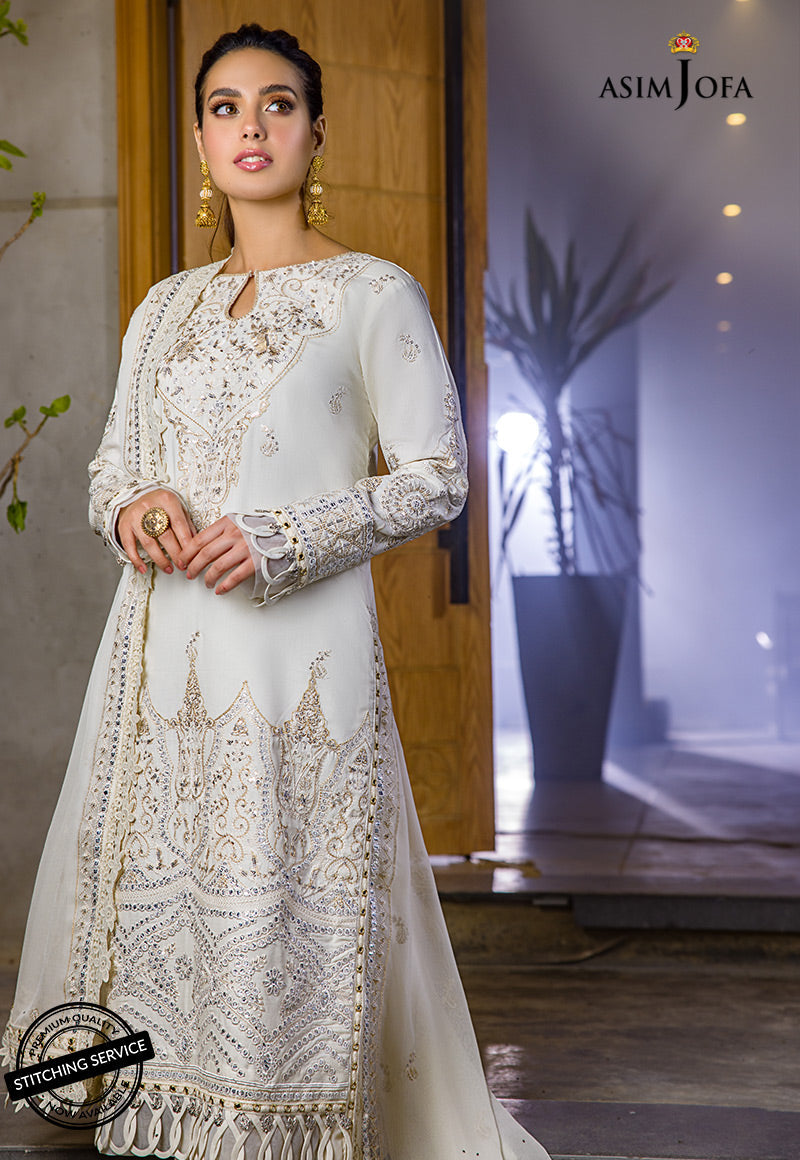 AJCK-10 | Asim Jofa Chikankari Eid Collection 2022 |  Unstitched Embroidered Lawn Suit