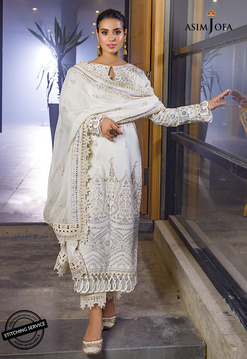 AJCK-10 | Asim Jofa Chikankari Eid Collection 2022 |  Unstitched Embroidered Lawn Suit