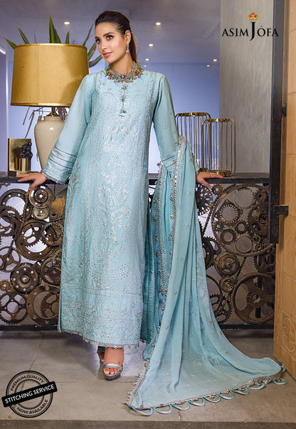 AJCK-11 | Asim Jofa Chikankari Eid Collection 2022 |  Unstitched Embroidered Lawn Suit