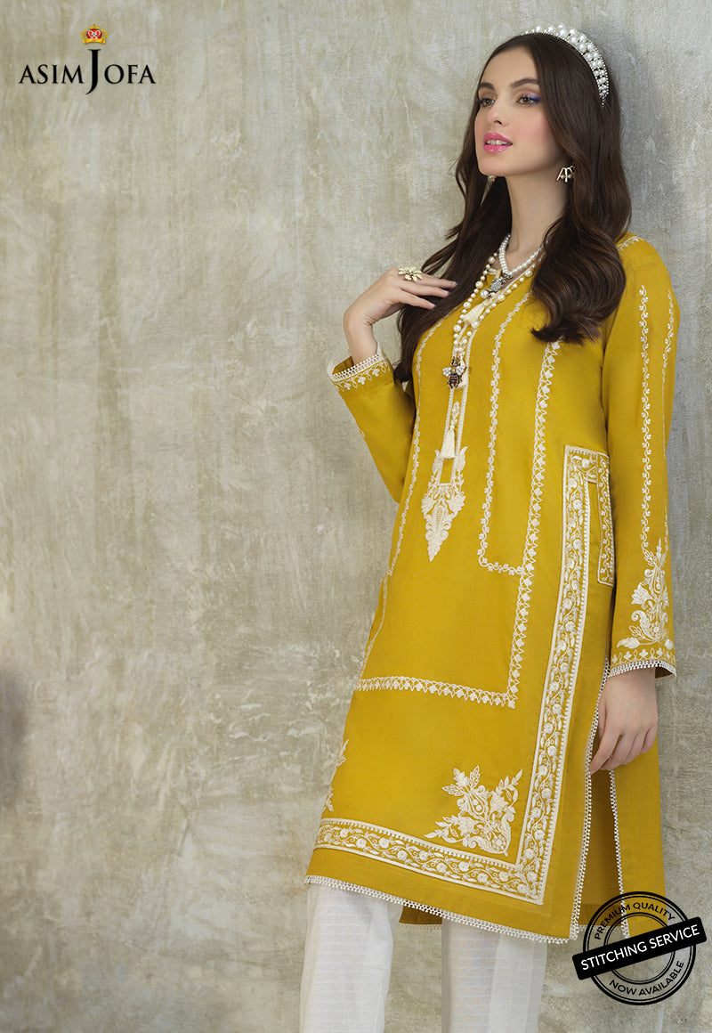 AJES-01 | Asim Jofa AJ Essentials Summer Collection 2022 | Embroidered Cotton Suits Unstitched 3 Piece