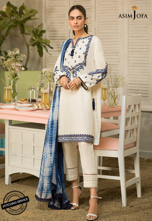 AJES-03 | Asim Jofa AJ Essentials Summer Collection 2022 | Embroidered Jacquard Suits Unstitched 3 Piece