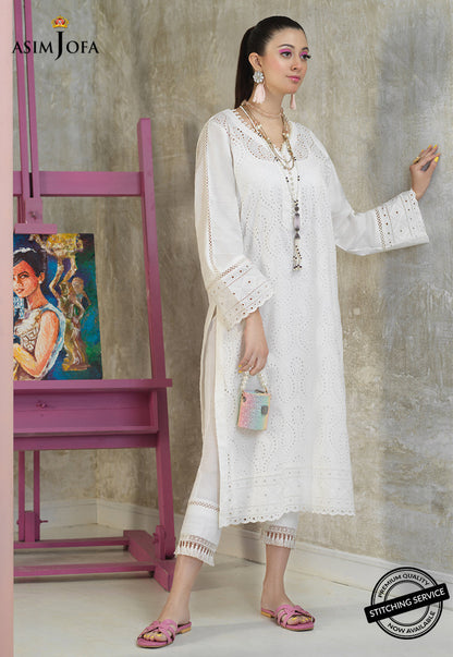 AJES-06 | Asim Jofa AJ Essentials Summer Collection 2022 | Embroidered Cotton Suits Unstitched 2 Piece
