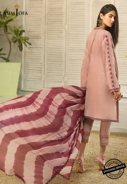 AJES-08 | Asim Jofa AJ Essentials Summer Collection 2022 | Embroidered Cotton Suits Unstitched 3 Piece
