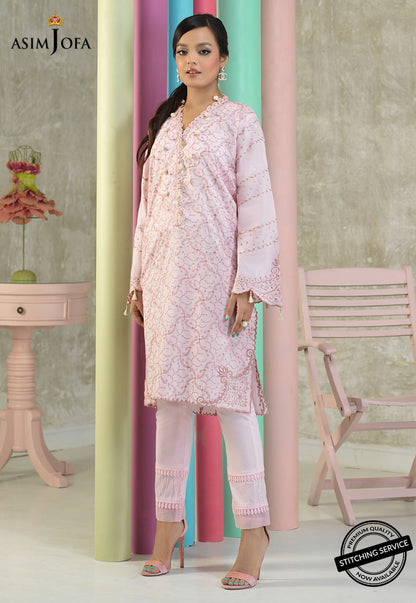 AJES-17 | Asim Jofa AJ Essentials Summer Collection 2022 | Embroidered Cotton Suits Unstitched 2 Piece
