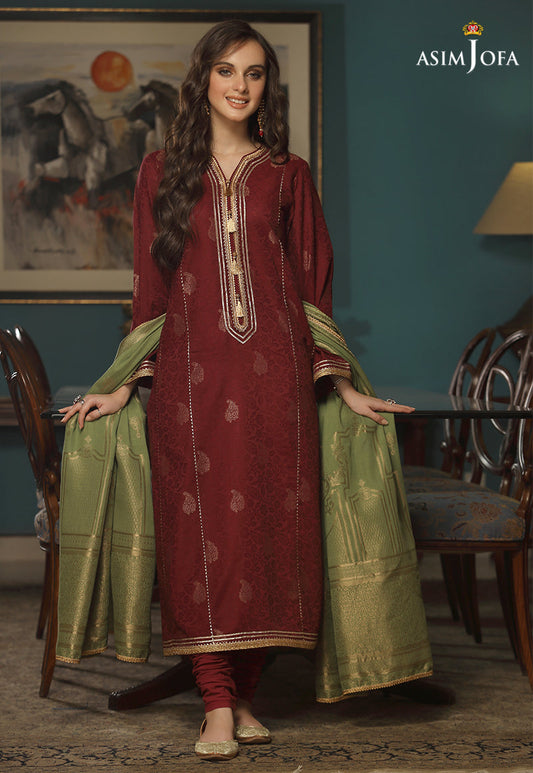 AJJD-01 | Asim Jofa Jacquard Eid Edition 2022 | Stitched RTW Jacquard Suits