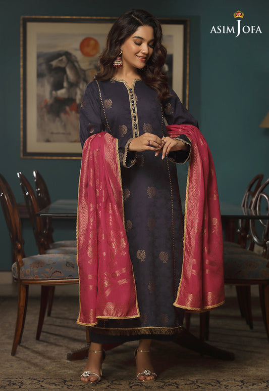 AJJD-04 | Asim Jofa Jacquard Eid Edition 2022 | Stitched RTW Jacquard Suits
